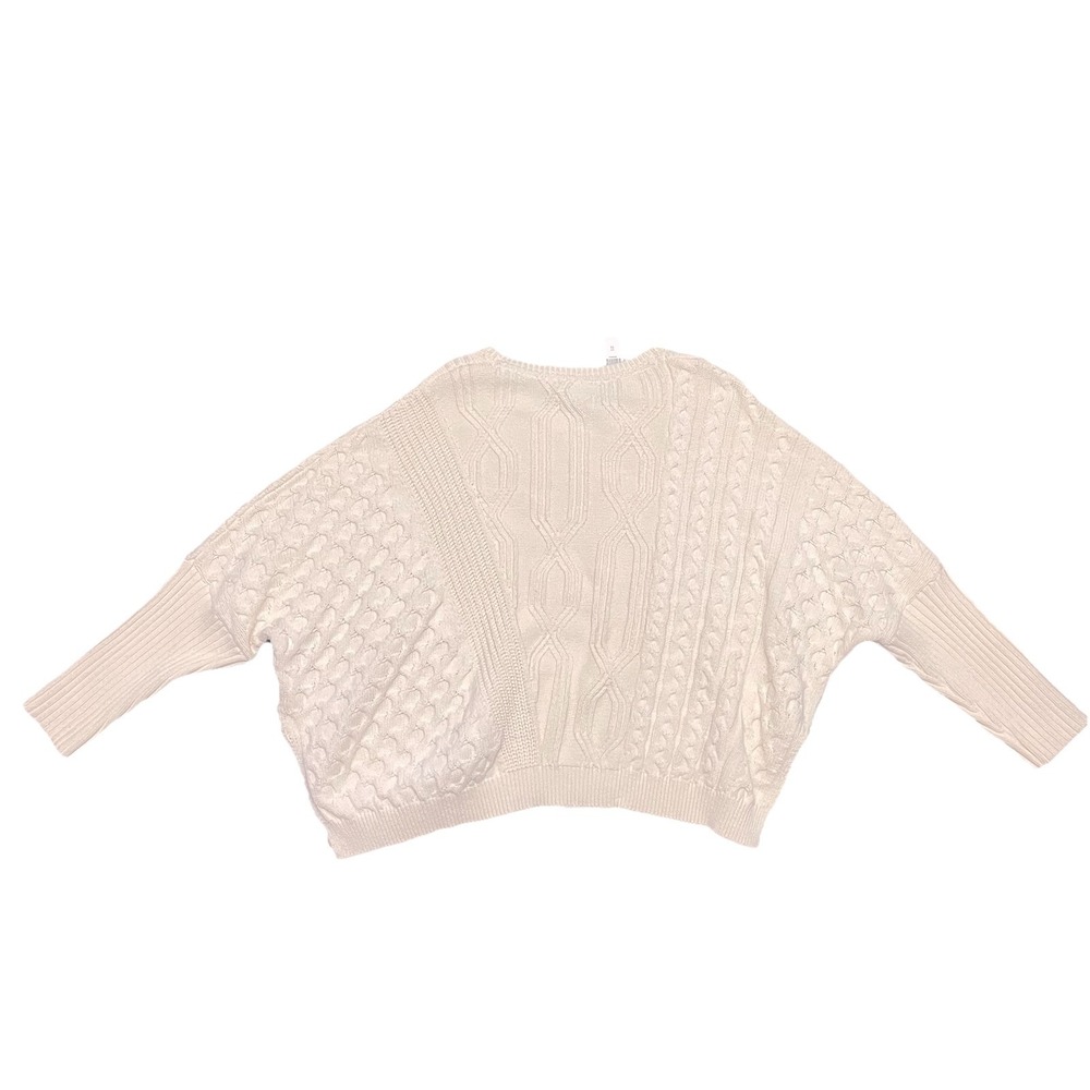 Anthropologie Maeve Oversized Cable Sweater Size XL Preppy Fisherman Academia - Picture 4 of 16